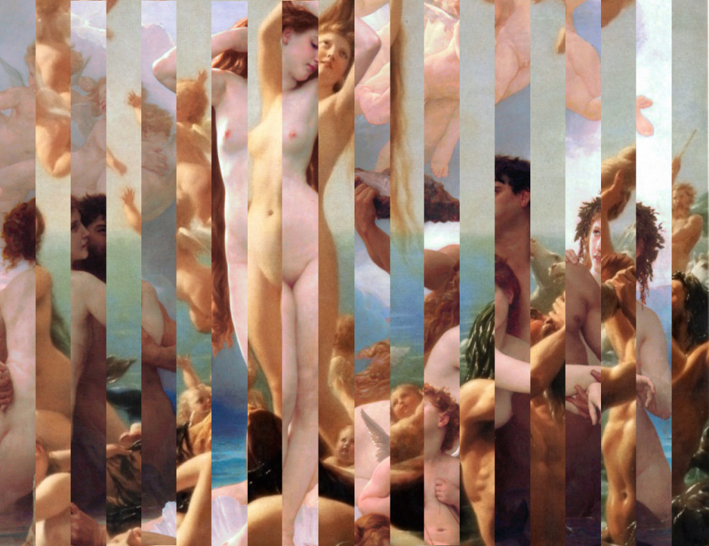The Birth of Venus by Sandro Botticelli & Fritz Zuber-Bühler (1486, 1887)